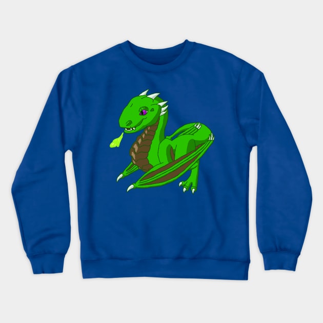 Baby Wyvern - Acid Crewneck Sweatshirt by PewterKat